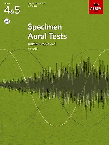 Spécimen Tests auditifs, 4e et 5e année avec 2 CD : nouvelle édition de 2011 (Spécimen Tests auditifs (ABRSM))