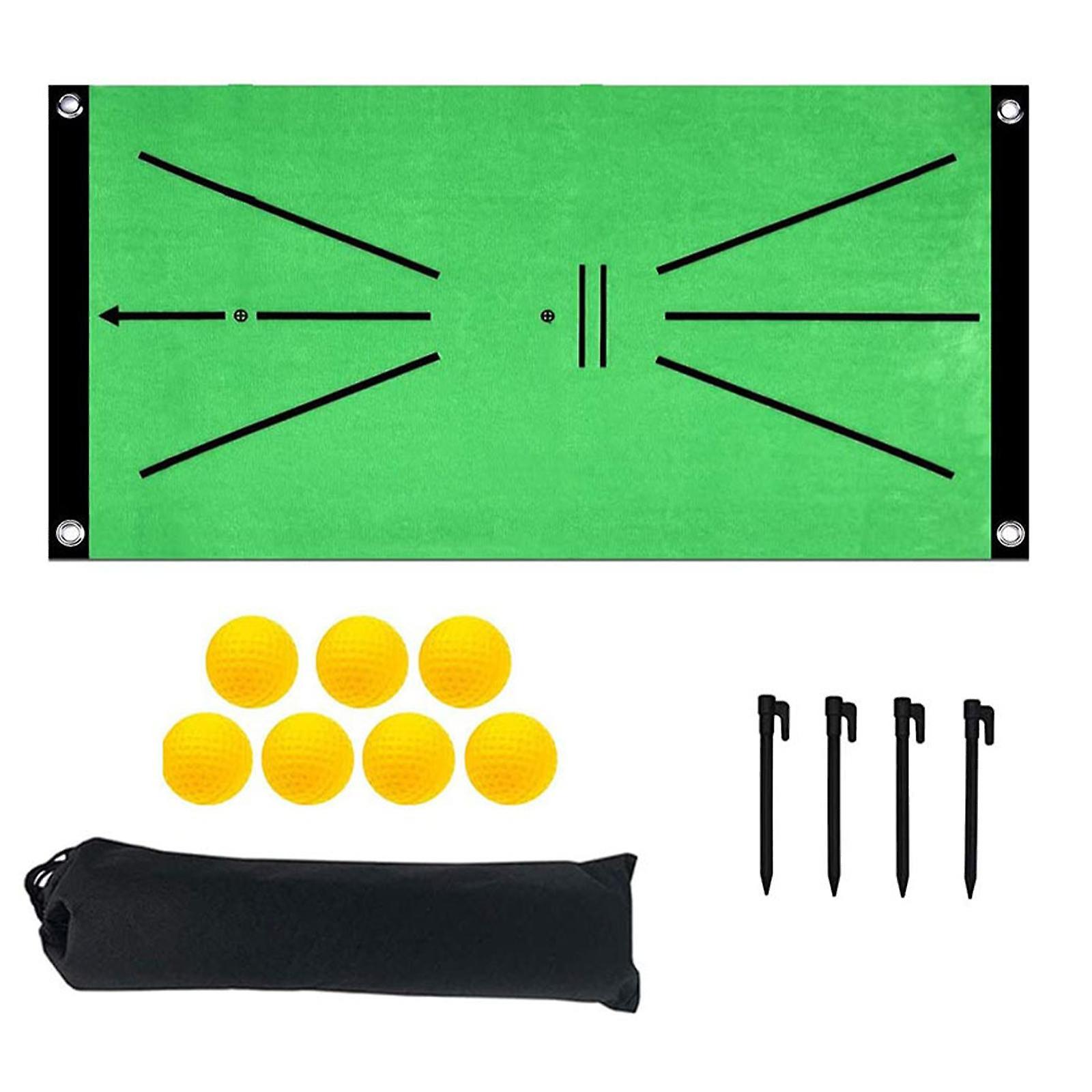 Golf Hitting Mat Training Aid for Swing Detection Ground Nail Design