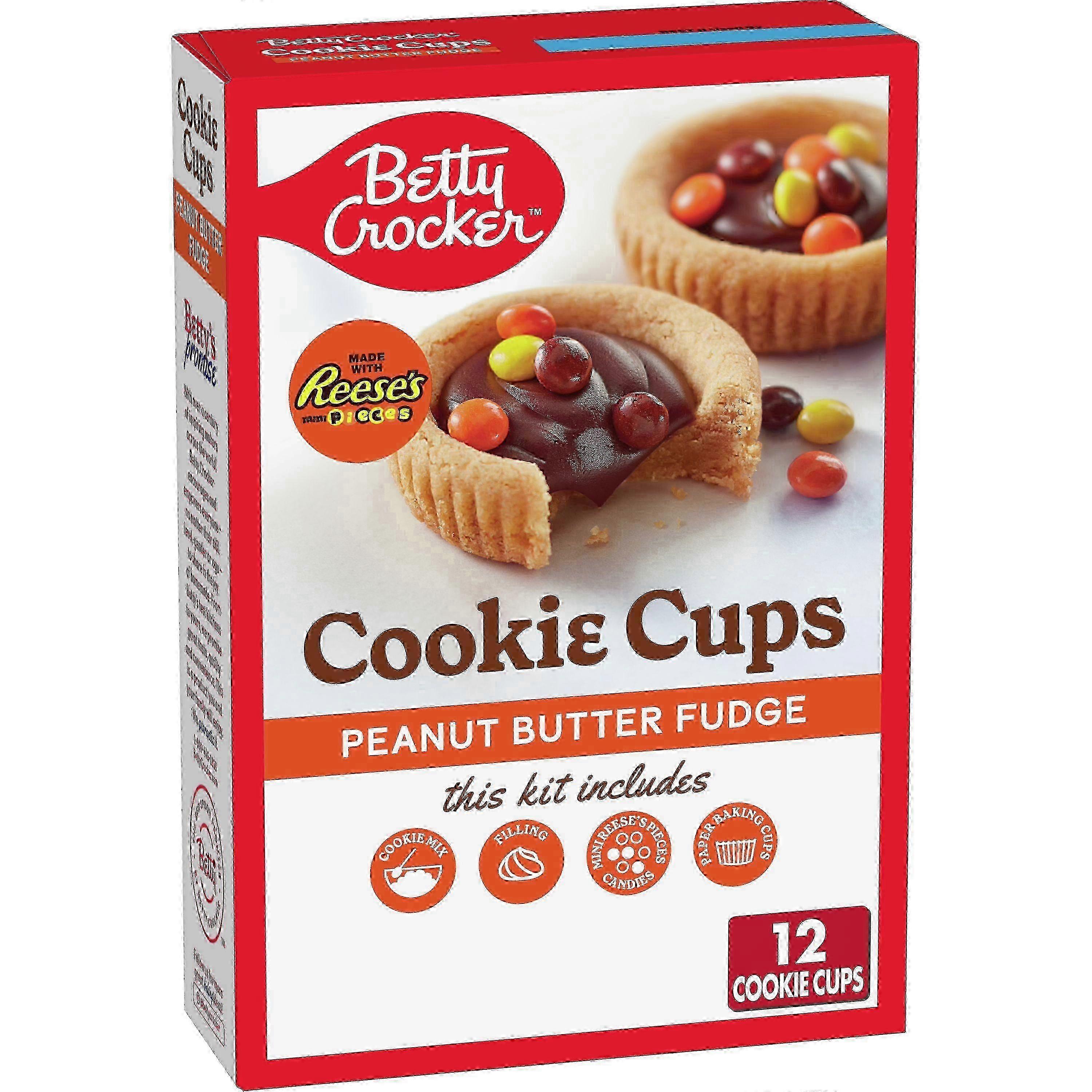 Betty Crocker Peanut Butter Fudge Cookie Cups, 14 Oz