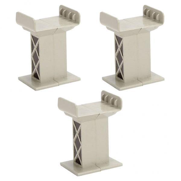 10xTrain Toy Bridge Support Track Railway Train Piers for Kids Style A Gray
