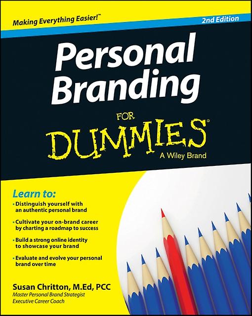 Personal Branding For Dummies by Susan Chritton Paperback Book