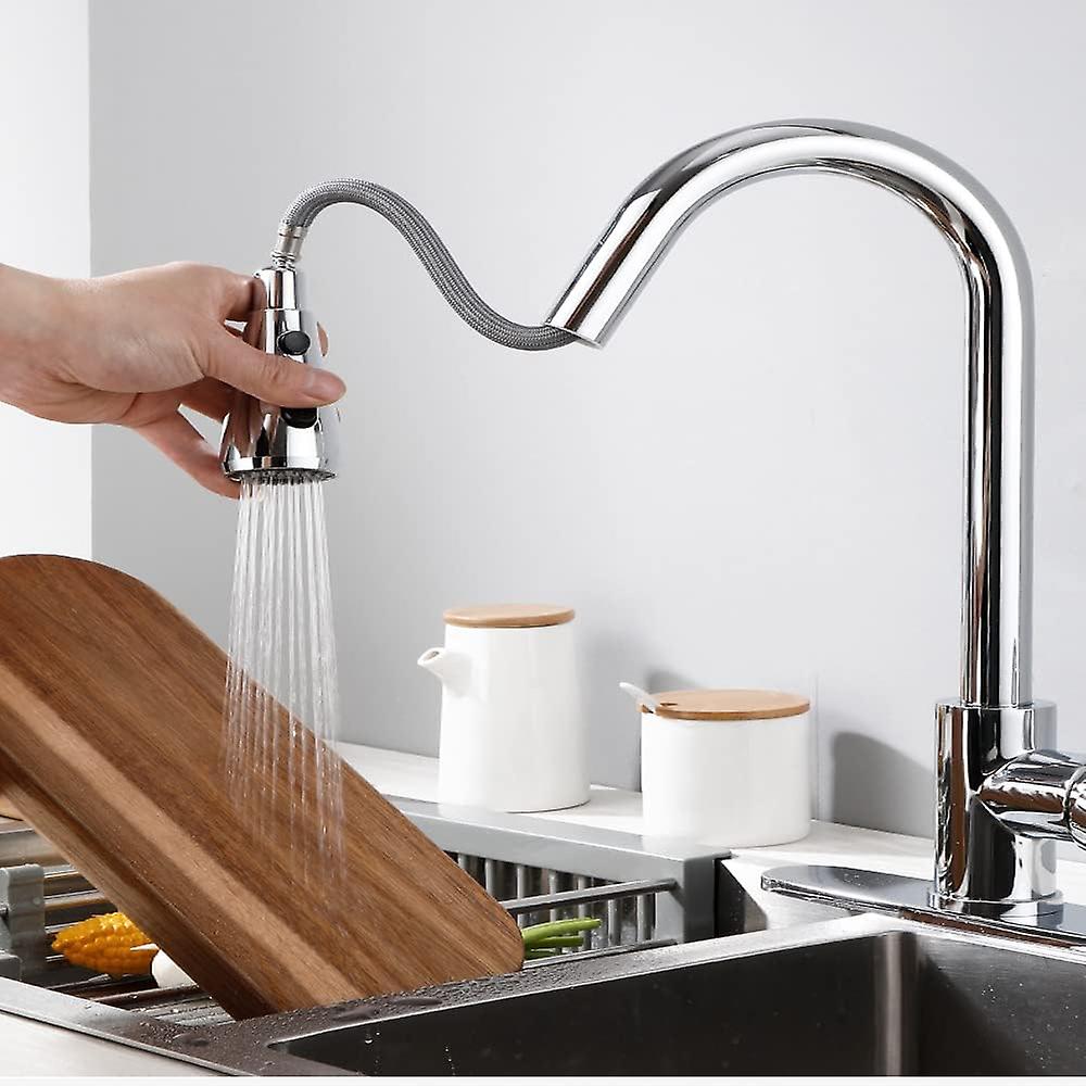 YUANNY Robinet Cuisine Sans Contact Avec Douchette Extensible Rotatif à