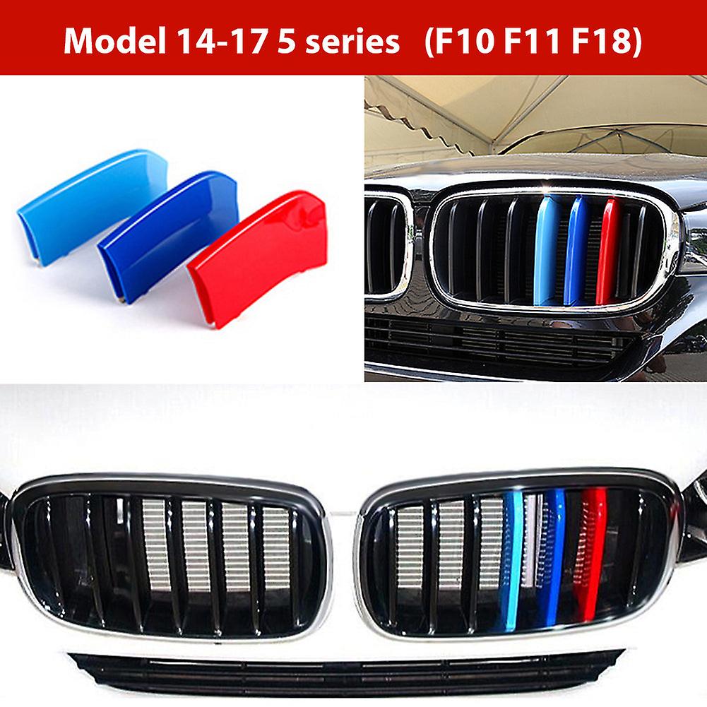 3pcs/set M Power Car Racing Front Grille Trim Strips For Bmw E46 E90 E91 E92 E93 F30 E60 E61 F10 G30 G20 F07 F11 F18 Performance