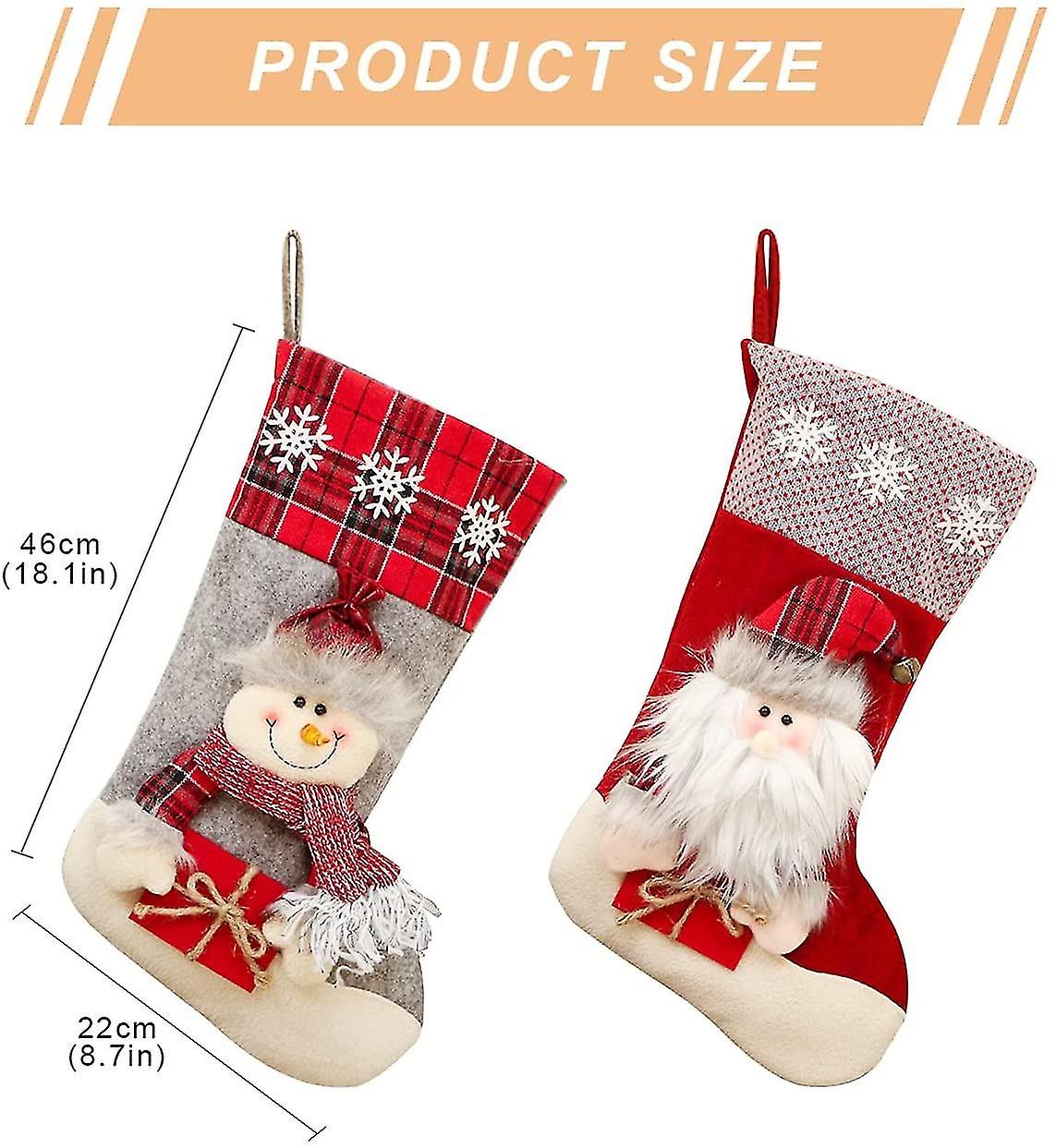 Bas de Noël Sac de bas de Noël Suspendu Bas de Noël