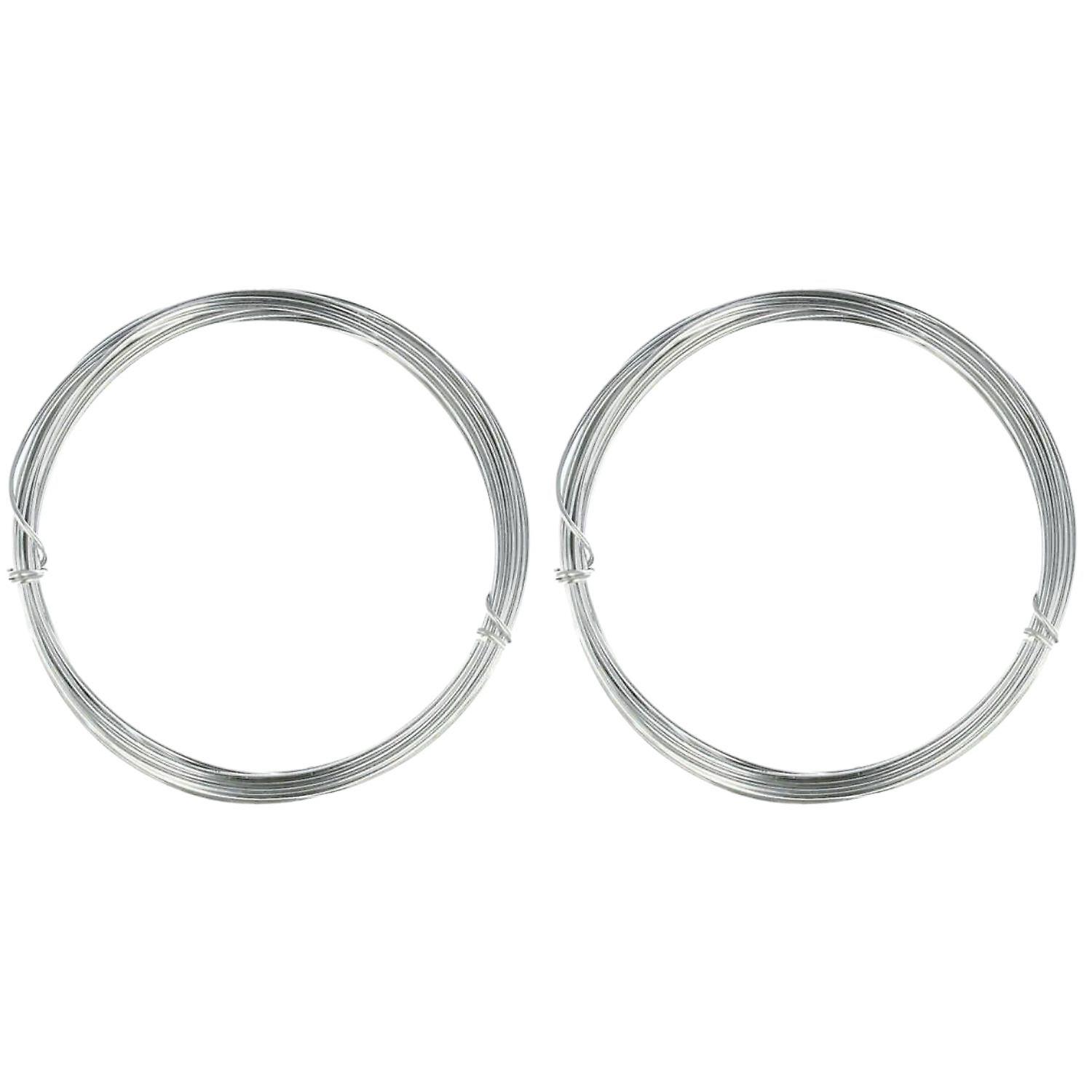 2 knitting aluminum wires - 1.5 mm x 5 m