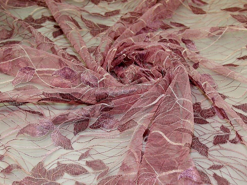 Embroidered Lace Tulle Fabric