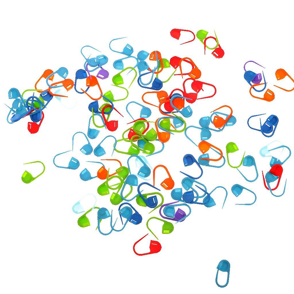 100pcs Plastic Assorted Knitting Craft Crochet Locking Stitch Needle Clips