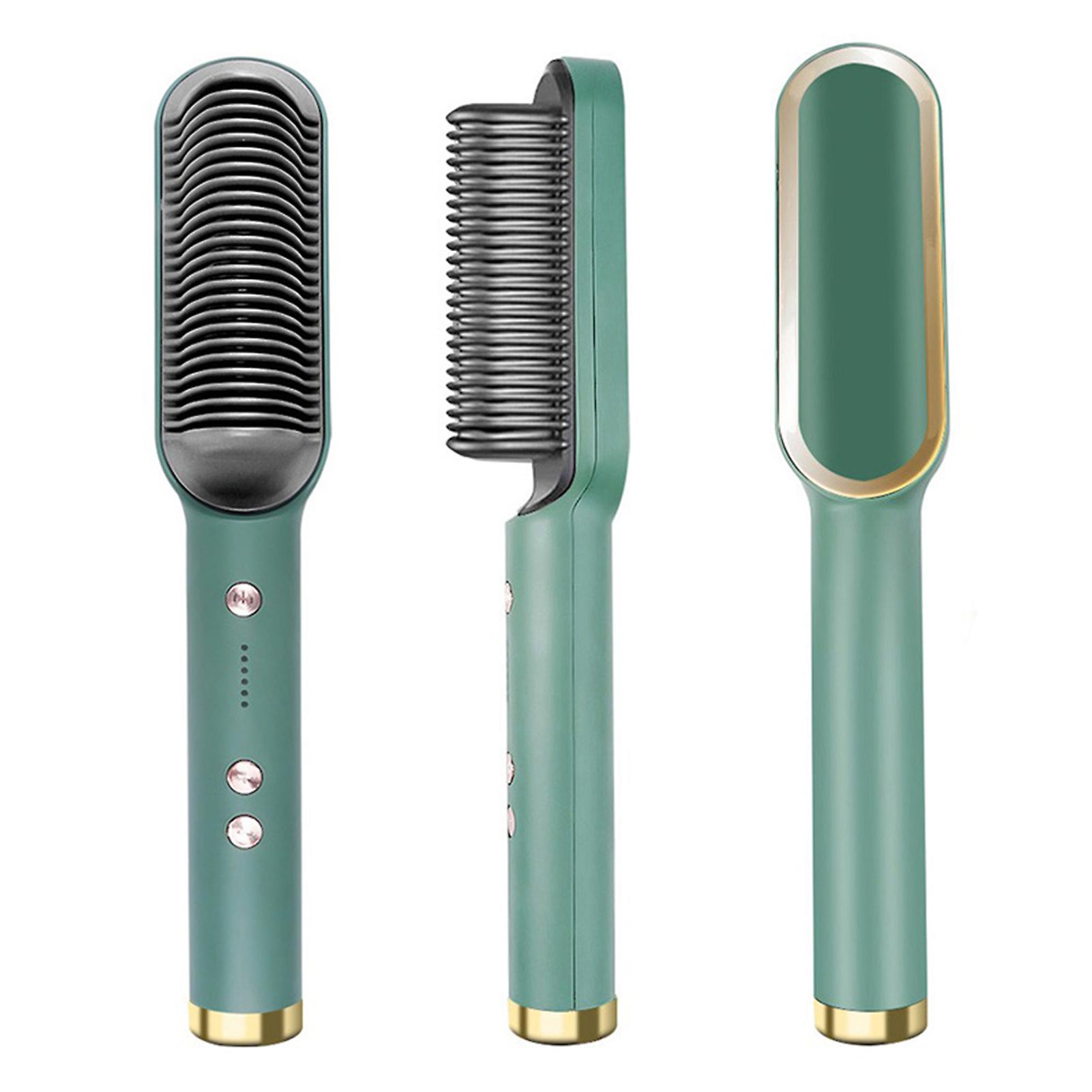 Hair Straightener Straight & Curly Dual Uses Ceramic Tourmaline Ionic Flat Iron Curler Fast Heating for Wet & Dry Hair