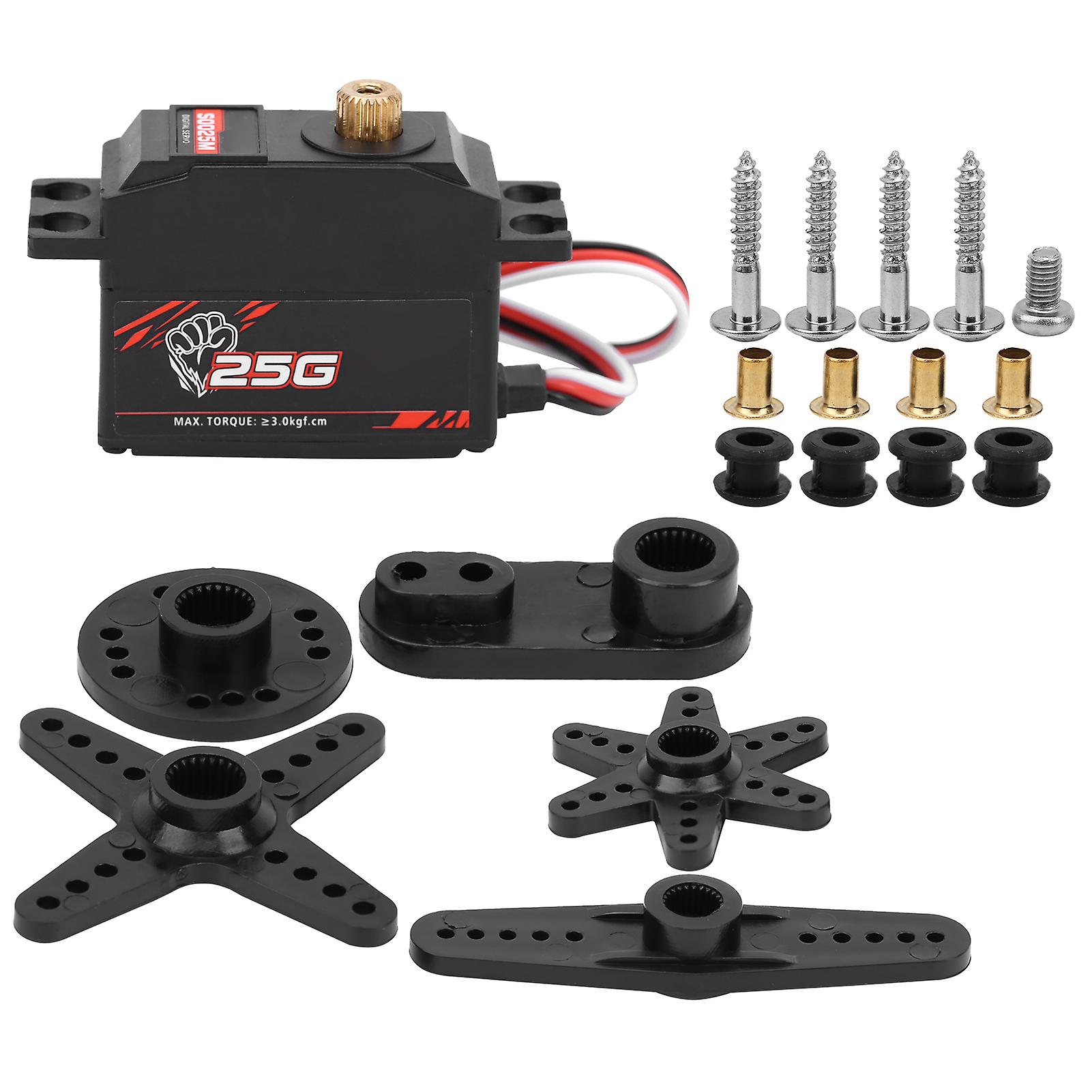 S0025M 25g Metal Gear Digital Servo Motor Spare Part for 1/12 RC Car Boat Model