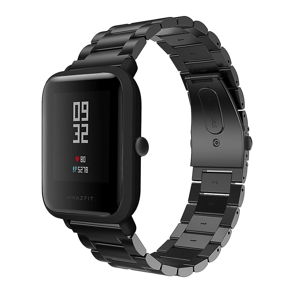 20mm Solid Stainless Steel Watch Strap Replace Part for Huami Amazfit Smart Watch Youth Edition