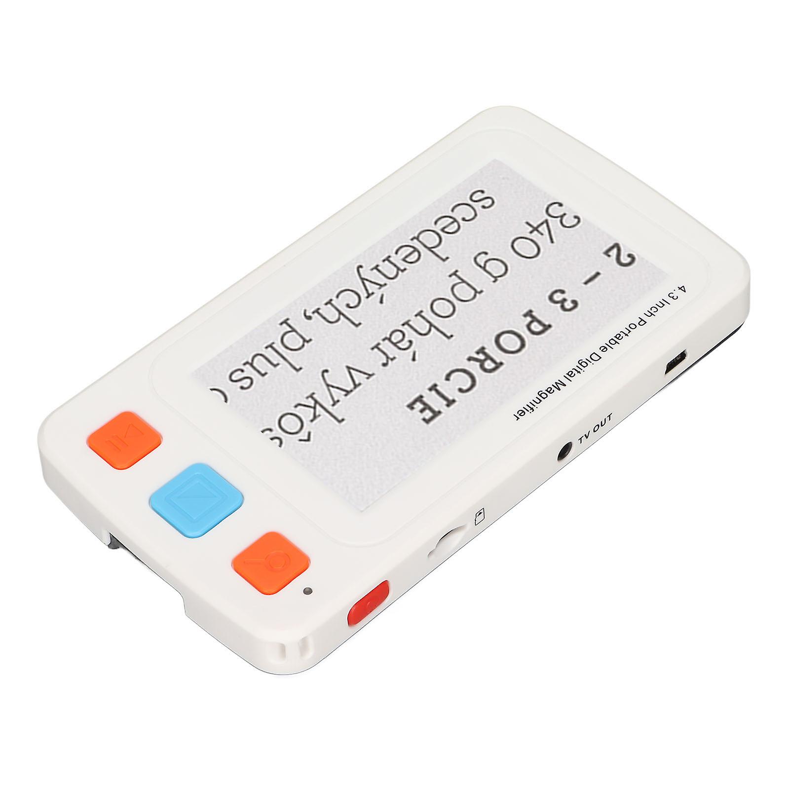 YS010 Digital Reading Magnifier 4.3in LCD Screen 2500mAh White