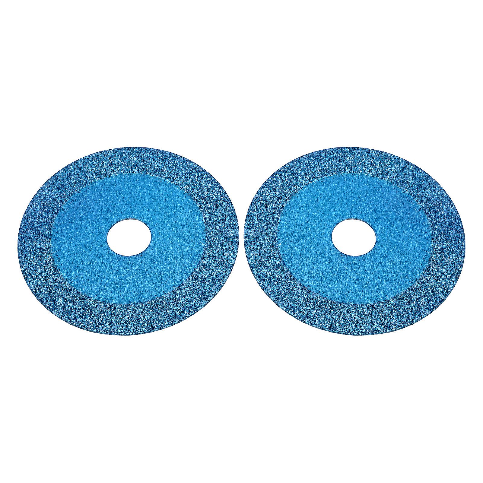 2pcs Glass Cutting Discs Heat Resistant Diamond Saw Blades Sharp for Tile Ceramic Jade Stone Dark Blue