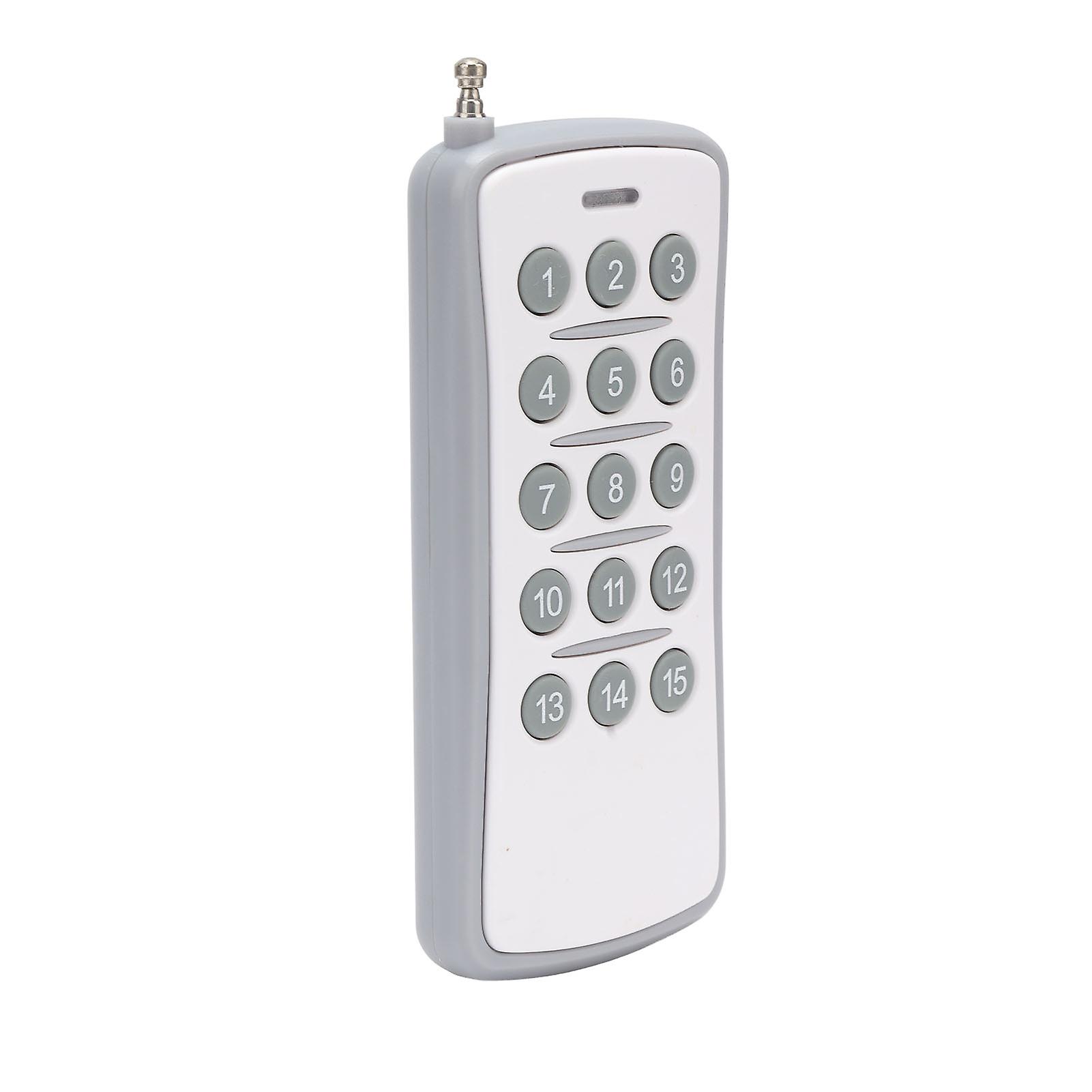 433MHz Universal Remote Control Wireless ABS 15 Keys Remote Control Switch for Replacement Door Light 