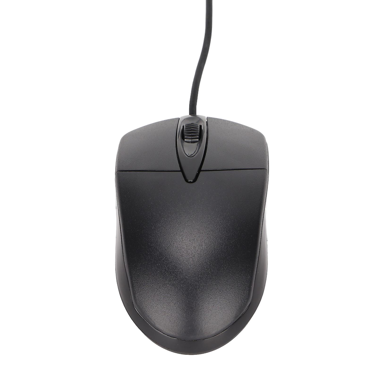 Heated Ergonomic Mouse 3-Level Adjustable 1600DPI Black Wired