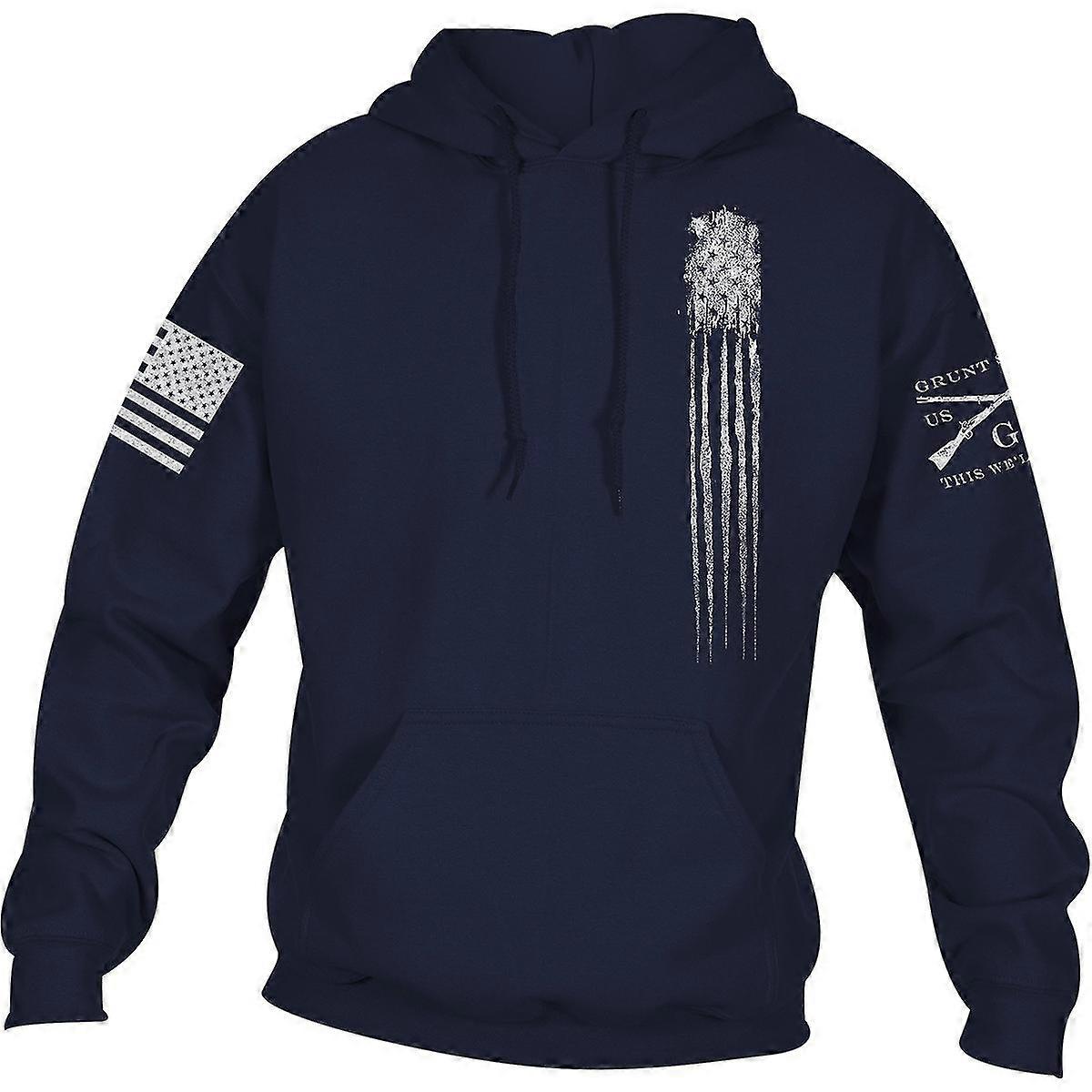 Grunt Style Beast Flag Pullover Hoodie - Navy