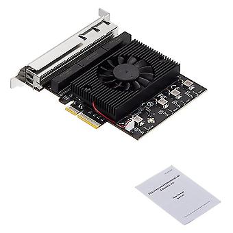 E-sports Nas High-speed Vision Industrial Camera Capture Card Rtl8125 Pcie To 6-port 2.5g Server Nic