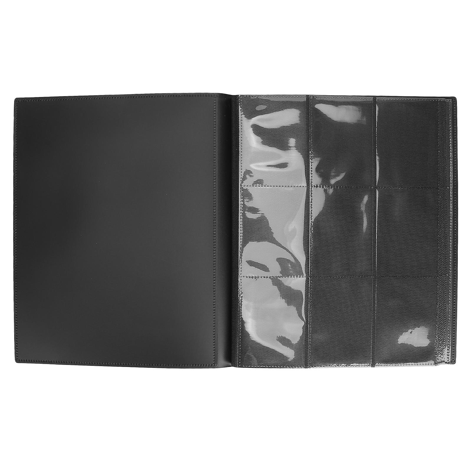 Card Binder 9 Pocket Trading Card Album Folder 360 Side Loading Pocket Binder 20 Page Black