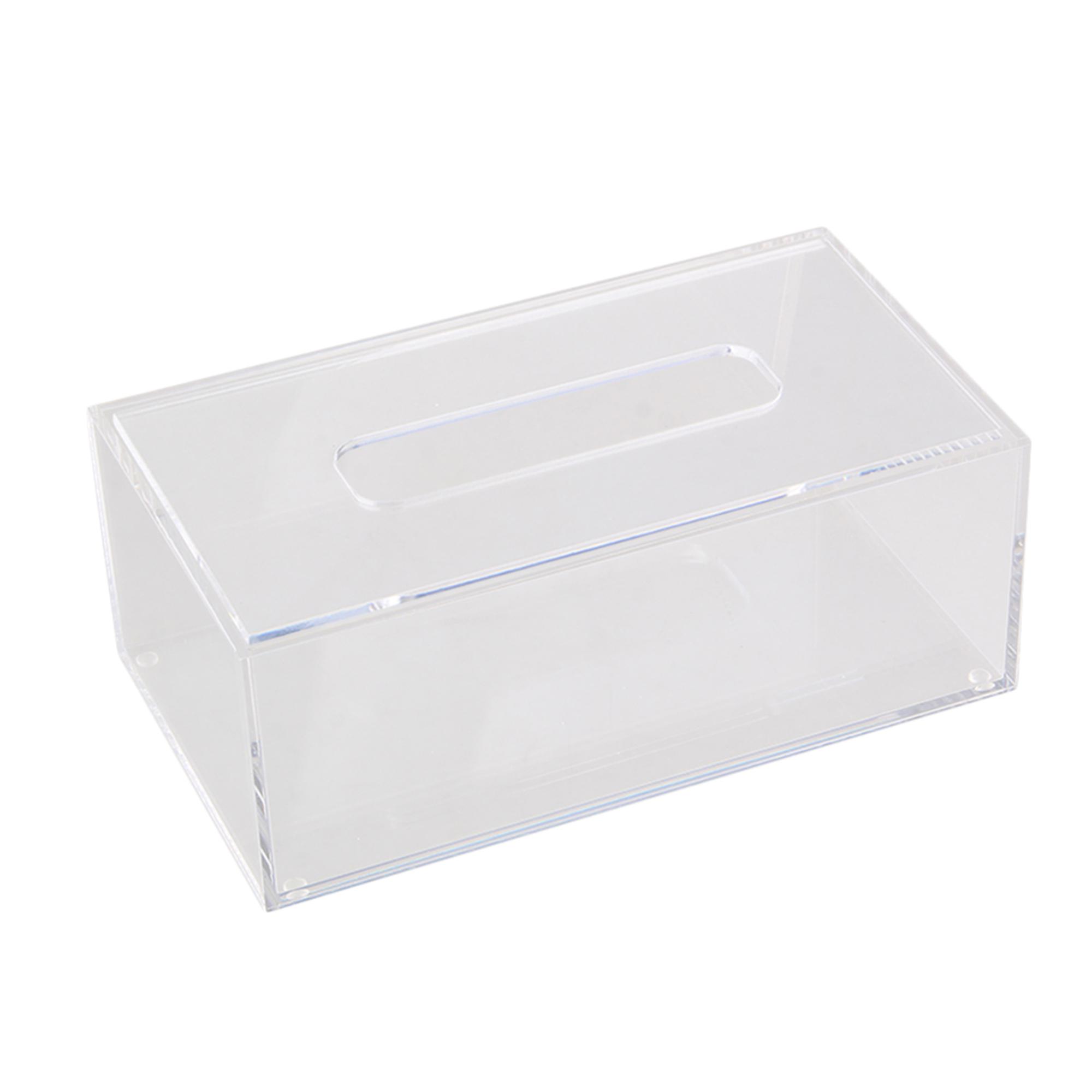 226 x125 x84mm Rectangular Tissue Box Cover Holder Container Transparent