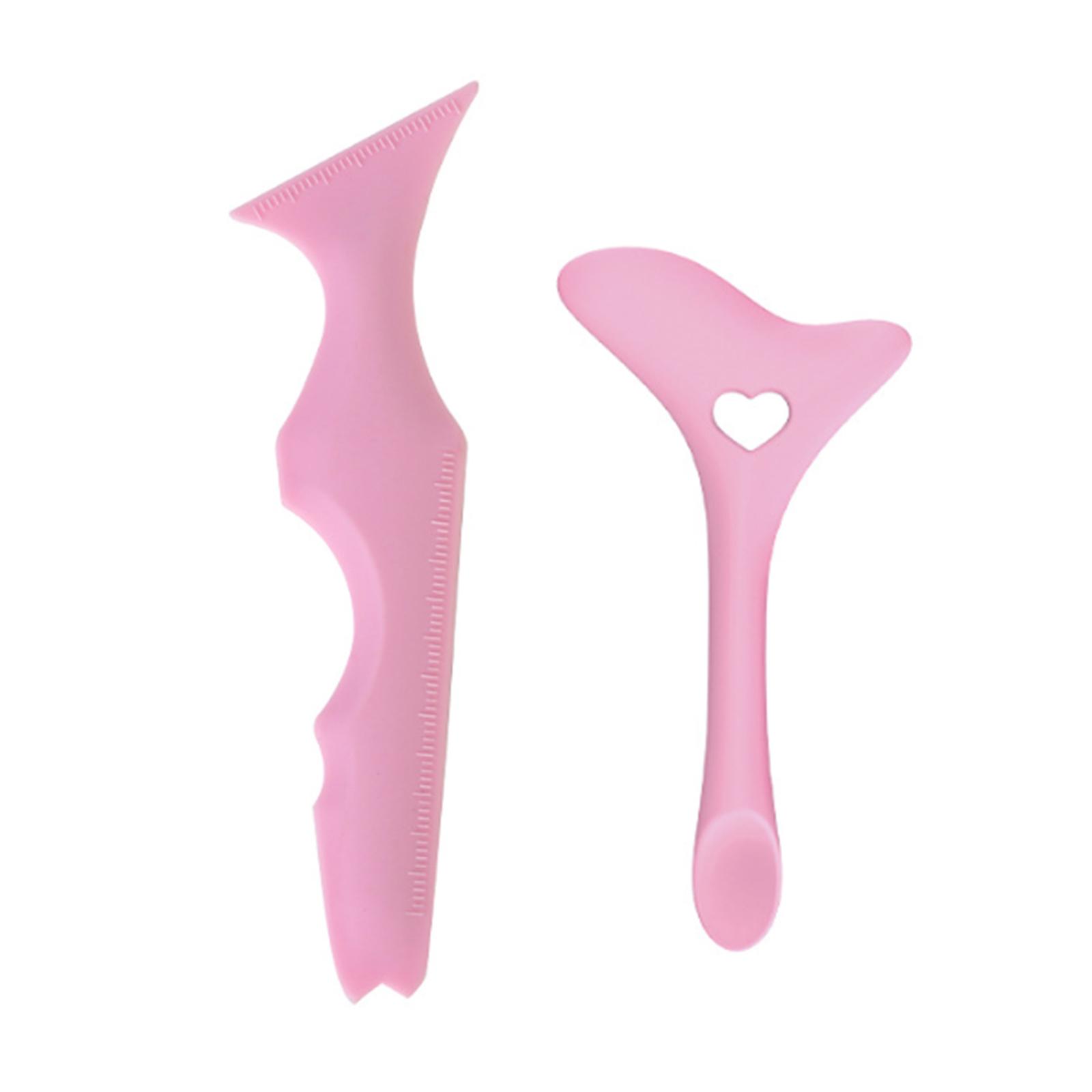 2Pcs Eyeliner Stencils Reusable Silicone Eyeliner Aid Aid Tool Multifunctional Eye Makeup Tool
