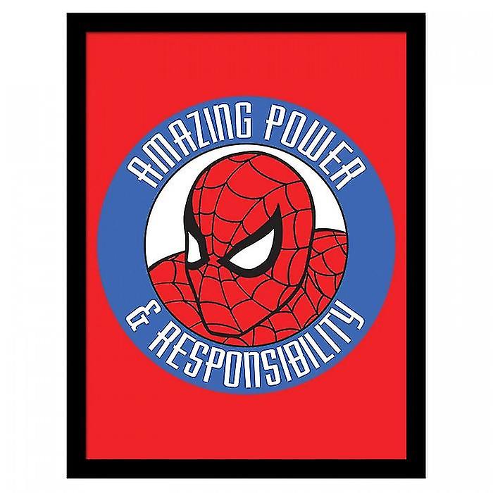 Spider-Man Amazing Power & Responsibility Framed Poster