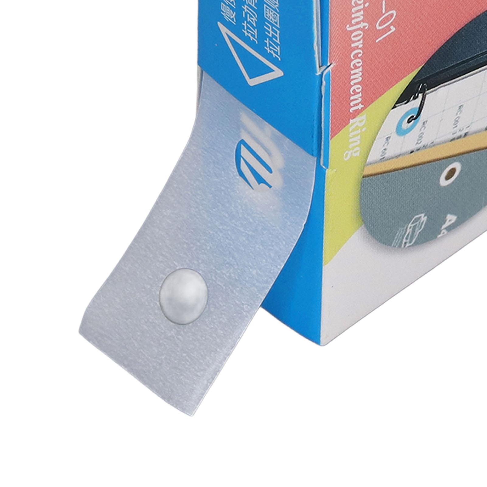 Hole Punch Reinforcers Stickers DIY Production PVC Waterproof Simple Operation Reinforcement LabelsTransparent