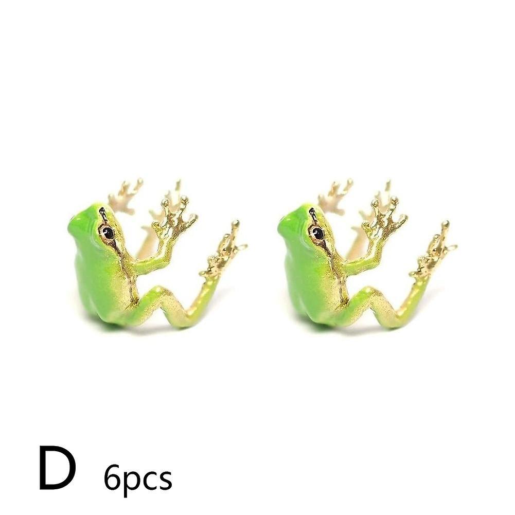 Tree Frog Rings Adjustable Tree Frog Rings Creative Frog Rings Open Frogs Shaped