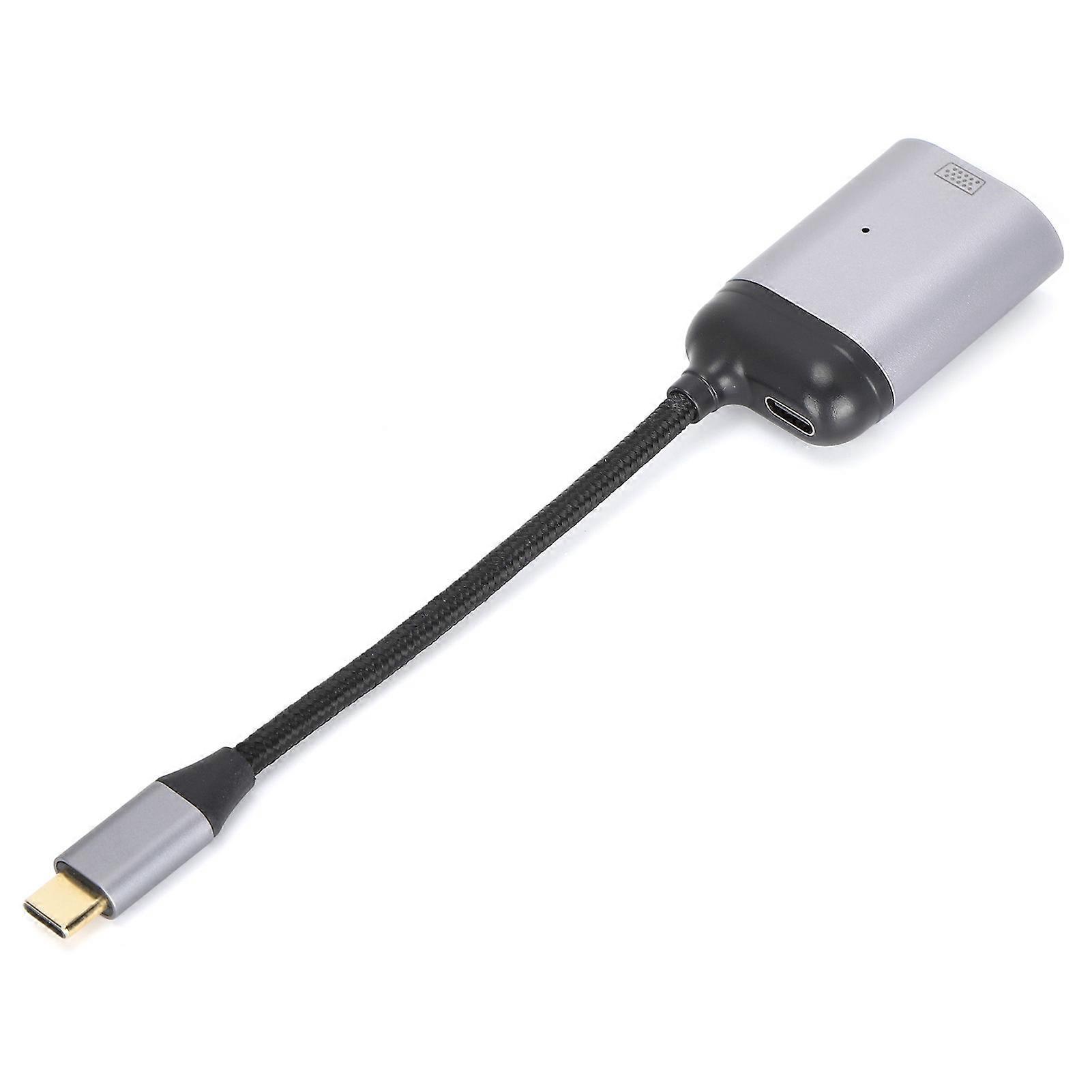 3-in-1-Typ-C-Adapter, Typ-C-Stecker, kurzes Kabel zum VGA-PD/Daten-Multifunktionsadapter für Windows Android OS X