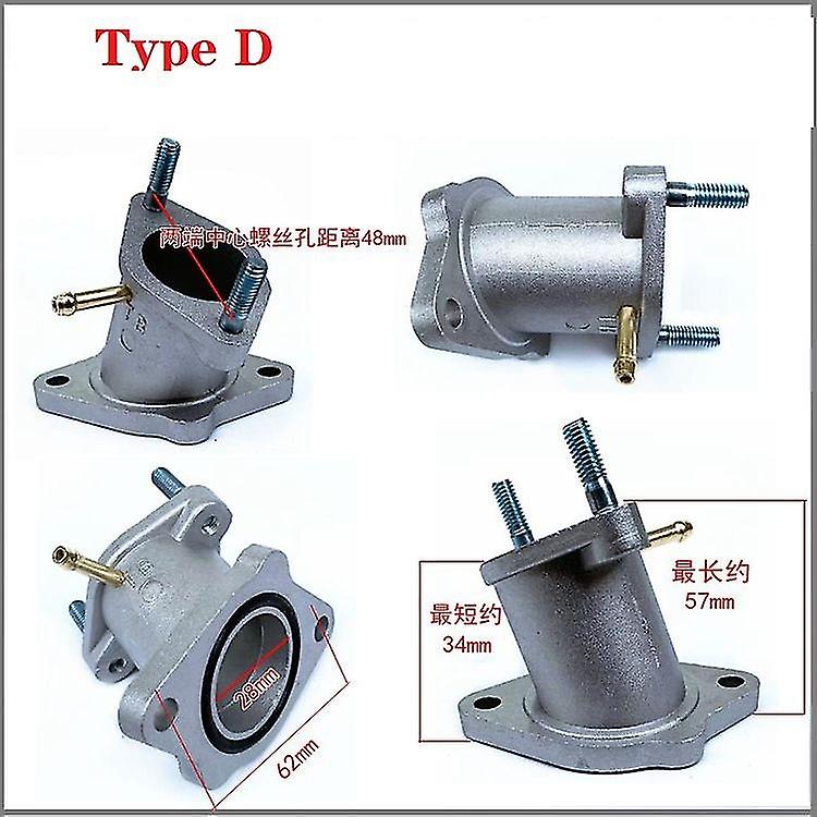 125cc 150cc 200cc 250cc Zongshen Loncin Lifan دراجة نارية Cg Cb Gy6 محرك 30 مم مشعب أنابيب السحب 