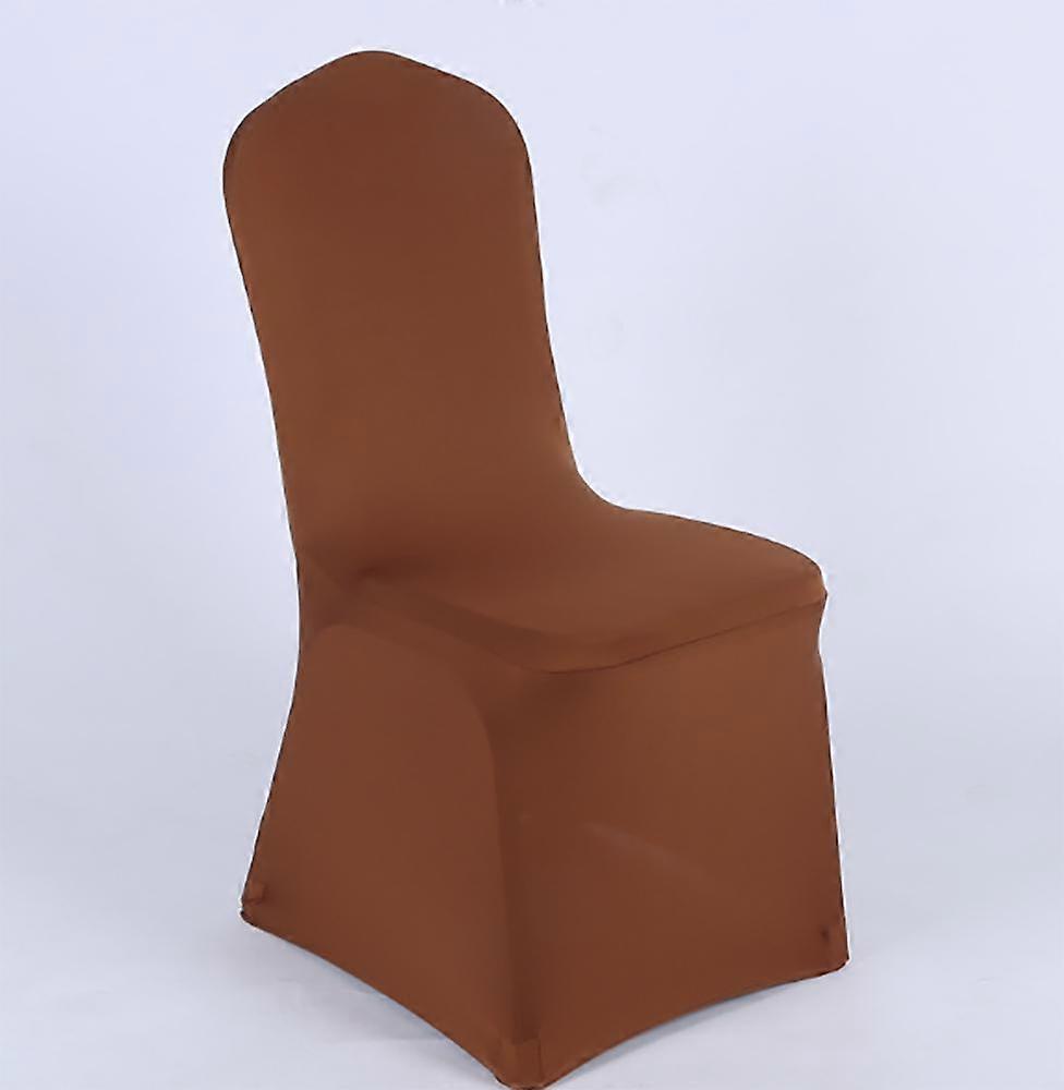 Set of 4 banquet chair covers brown