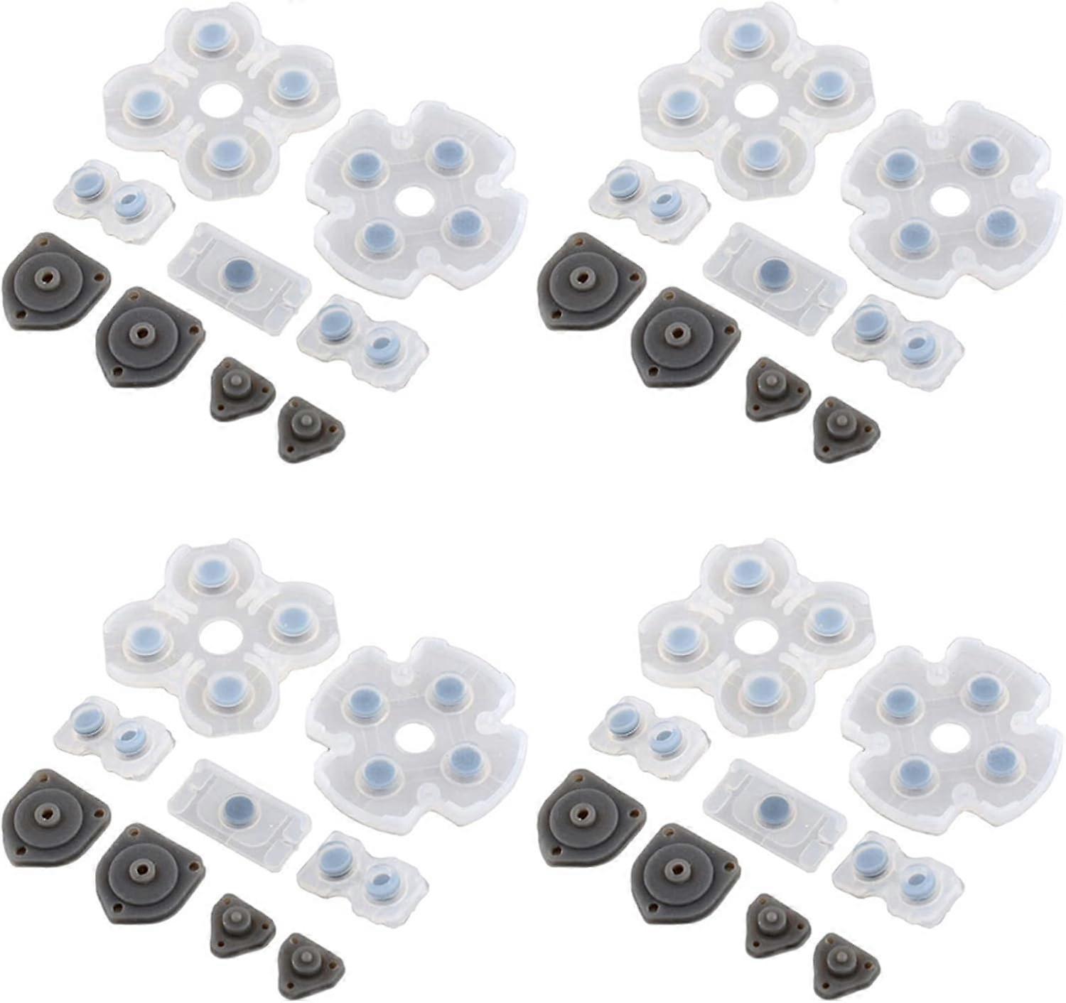 4 Set Silicone Conductive Rubber Pad Keypads for Sony Playstation 4 PS4 Controller for Dualshock 4 Buttons Repair Replacement Part