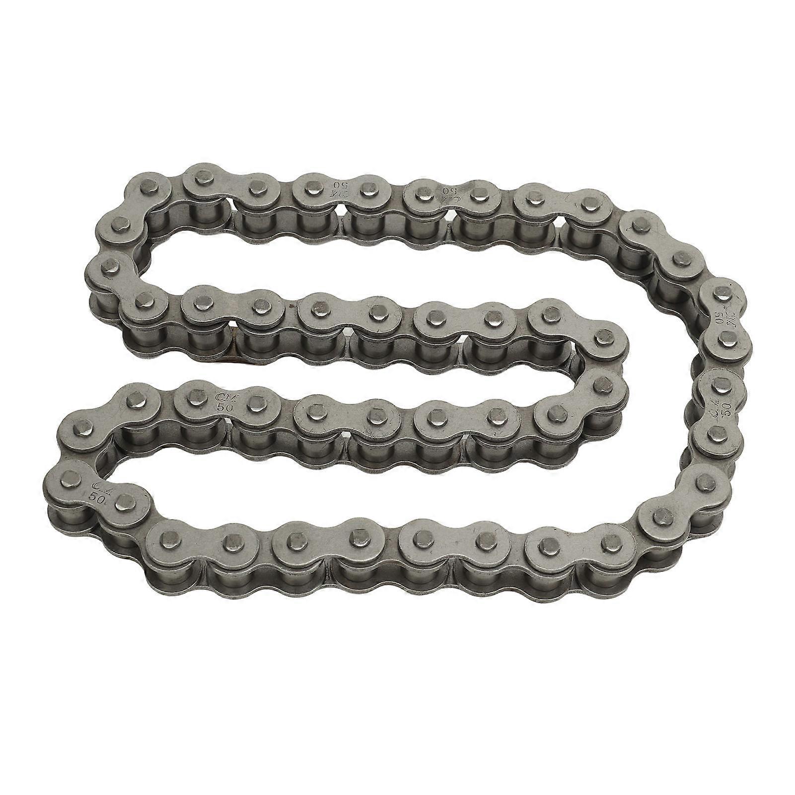 Drive Chain High Strength Low Noise Wear Resistant 48 Links Chain Replacement for Sunl 150cc 250cc Go Kart E2U711