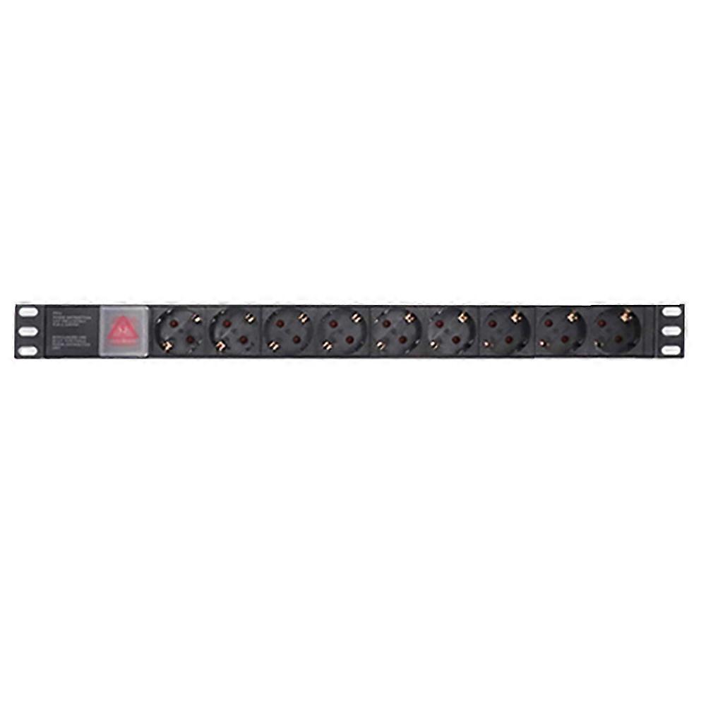 PDU Power Distribution Unit Strip Network Cabinet Rack 16A EU Electric Power Outlet Double Break Switch 2m Extension Cord