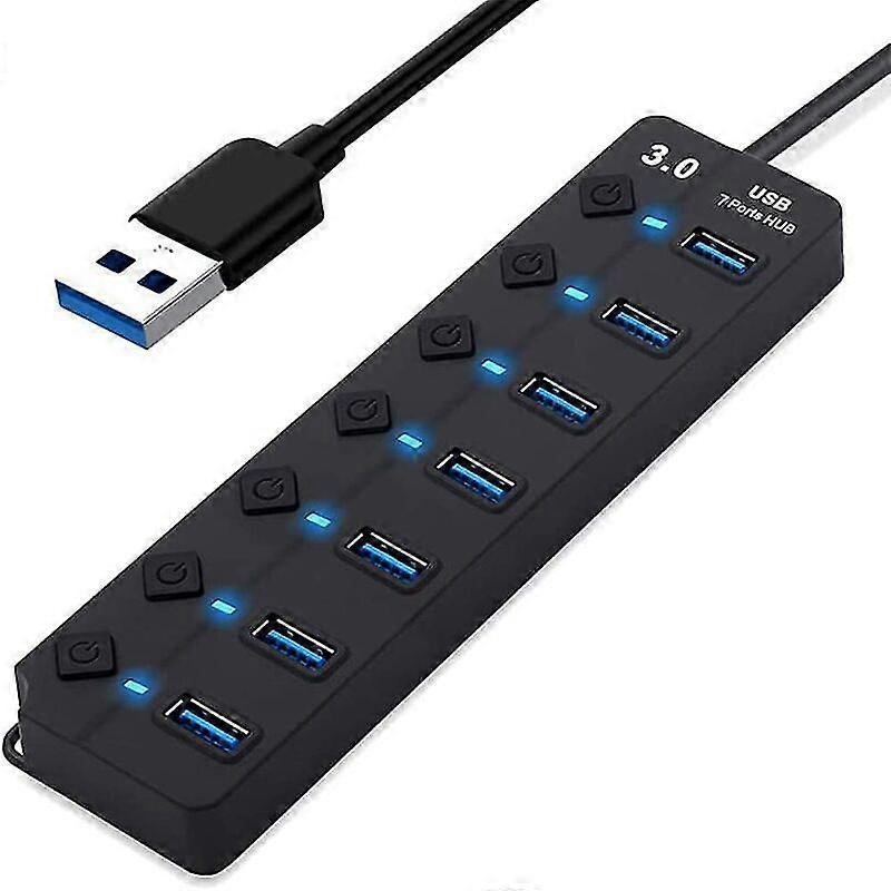 USB Hub, USB Data Multi-Port Hub Splitter 17*4.5*2cm