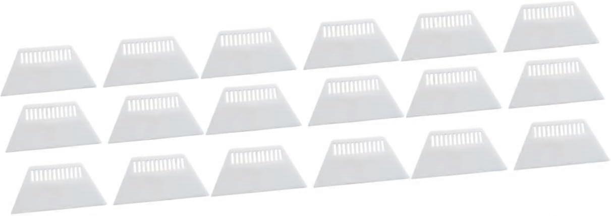 18 Pcs Borders Smoothing Tool Scraper Film Tool Car Wrap Scraper Wall Sticker Scraper Squeegee Applicator Tool Window Tint Scraper Tools Film White