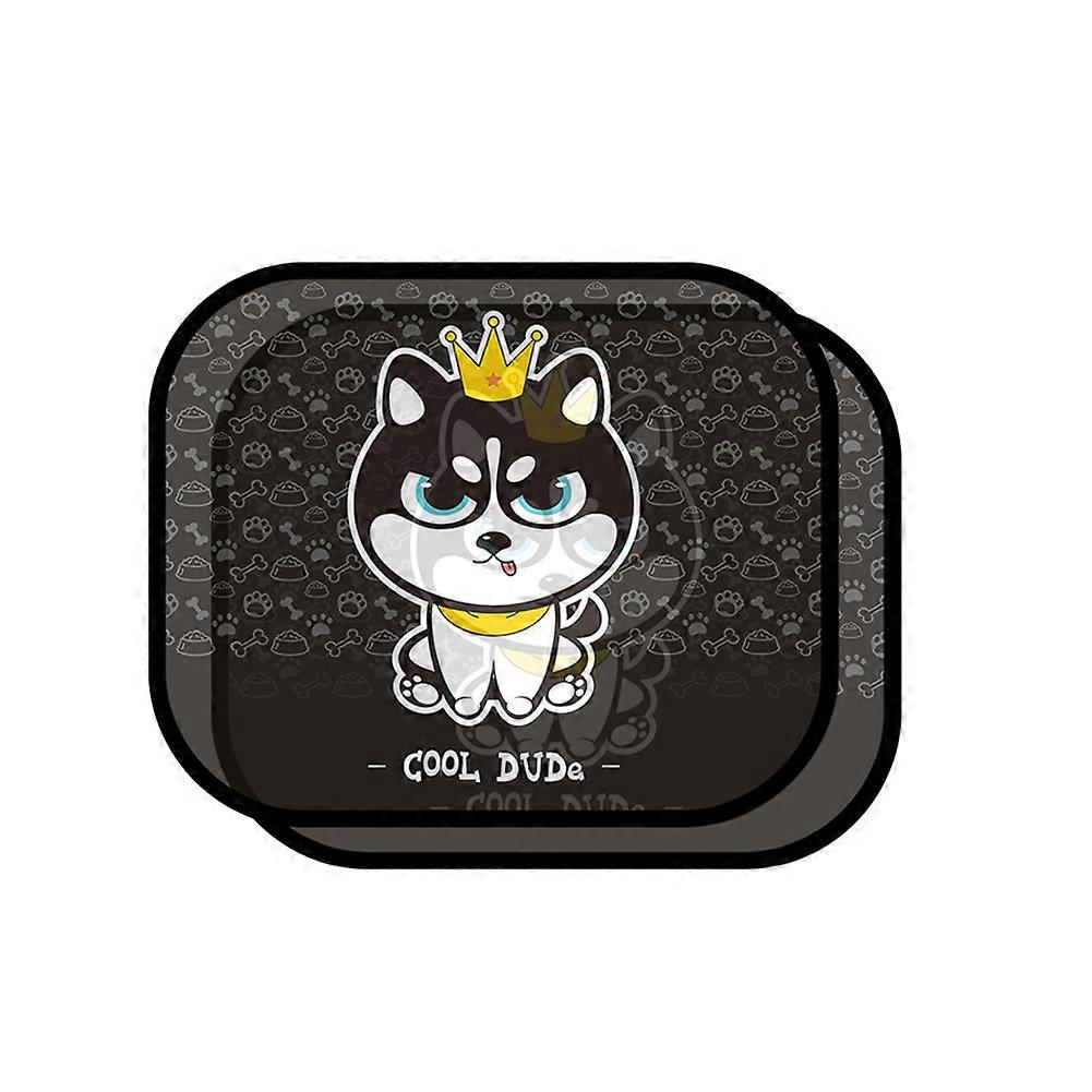 2Pcs Cartoon Animal Static Film Privacy Car Curtain Anti-UV Block Heat Universal Car Window Sun Shades Baby Window Sunshade