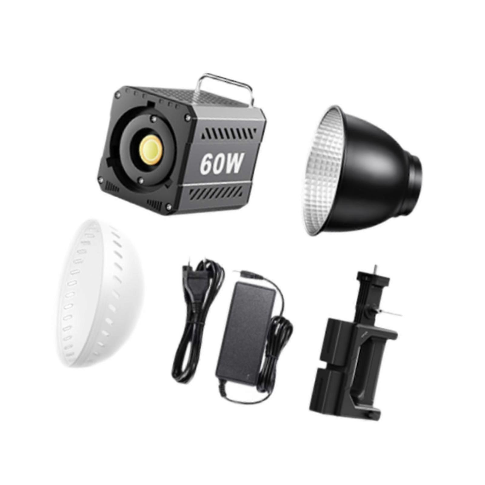 60W COB LED Video Light EU Adapter Continuous Output Lighting for Interview