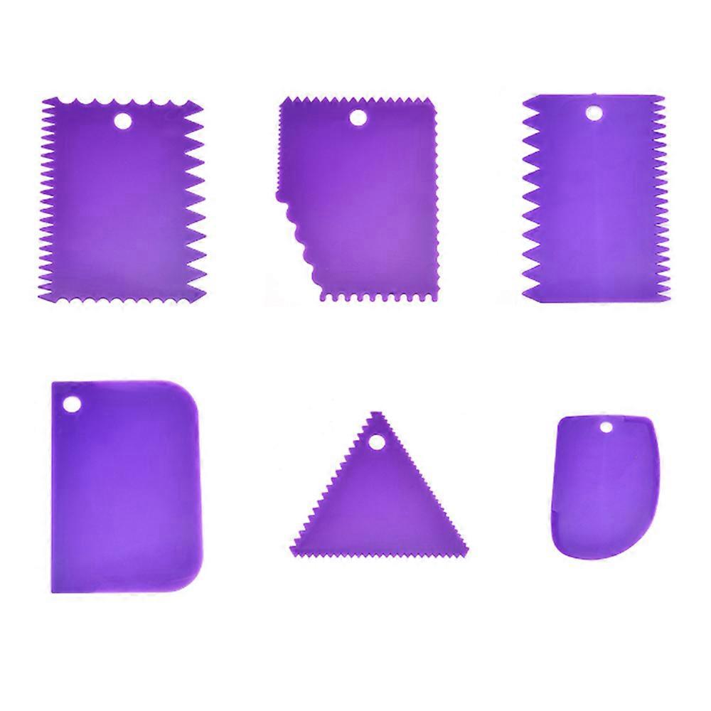 Cake Scraper Cake Decorating Comb,Cake Scraper Smoother,Flexible Plastic Dough Scraper