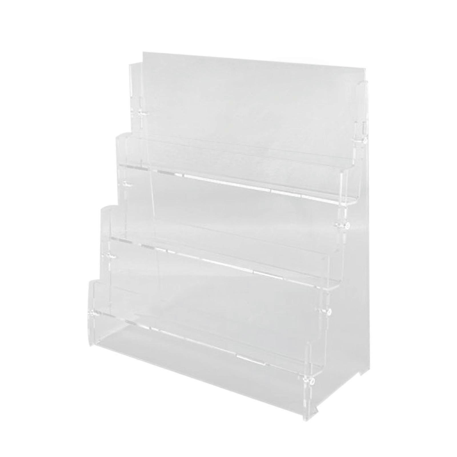 Sport Cards Display Shelf Storage Acrylic Shelves for Desktop Window Display Black