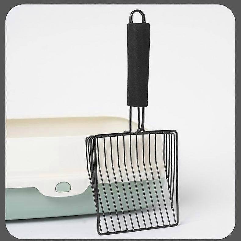 Metal Cat Litter Box - Deep, Fast-Sifting Litter Box with Comfortable Handle, Designed for Multi-Cat Owners