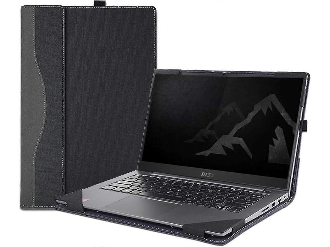 Cover Case for 13.4 inch MSI Summit E13 Flip Evo A11MT & A12MT & A13MT Laptop,PU Leather Protective Sleeve Notebook PC Bag Accessories with Pen Holder