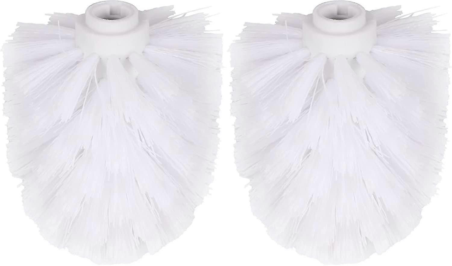 2pcs toilet brush replacement head cleaning tool replacement head 8x9.5cm white - DD01