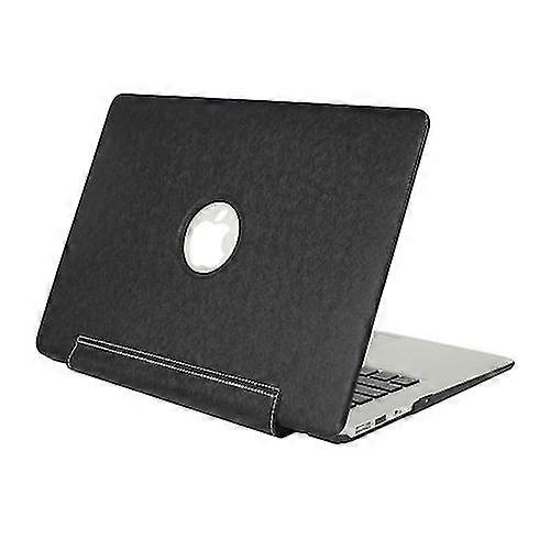 Para Macbook Pro Retina 13,3 polegadas textura de seda Apple Laptop United Pu Capa protetora (preto)