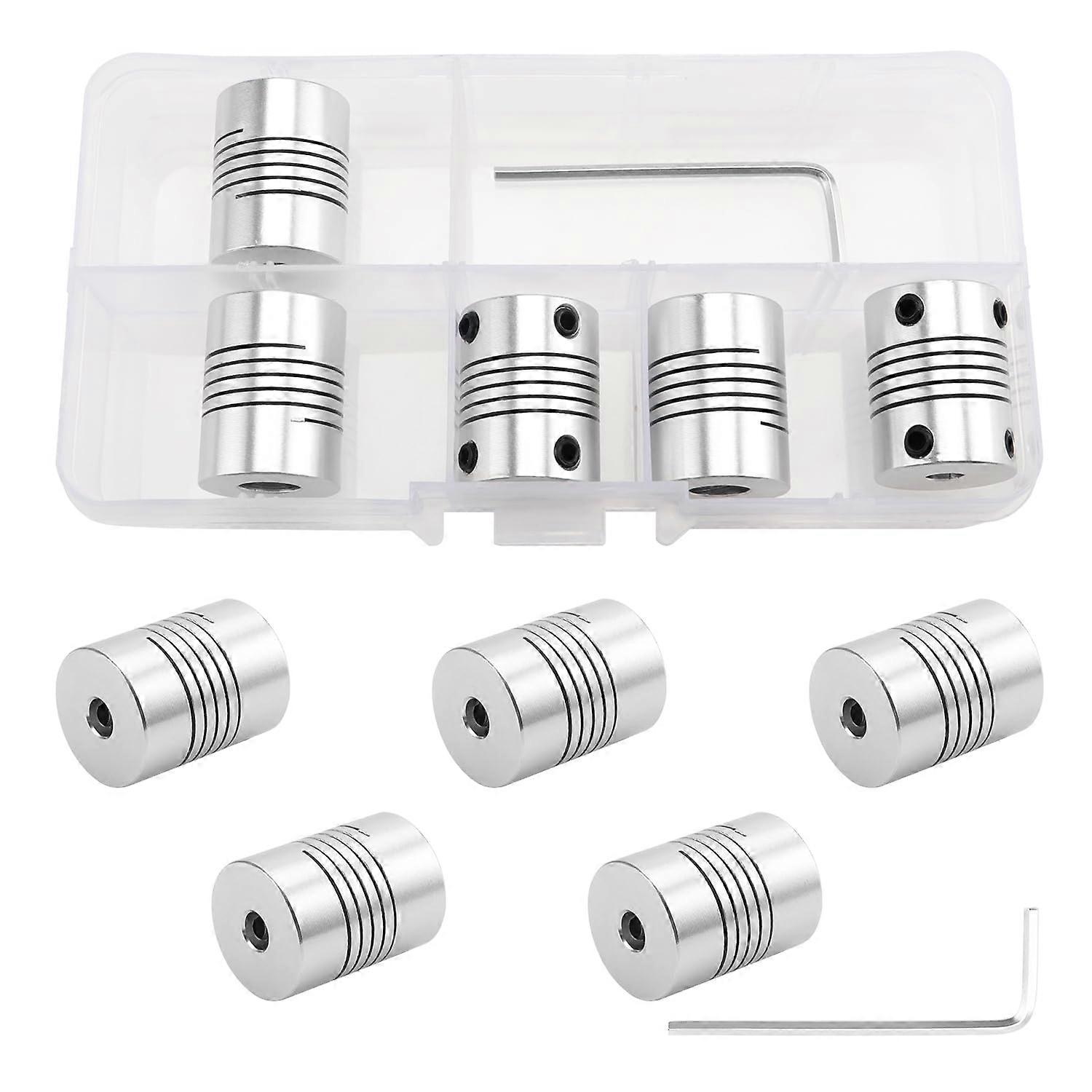 Flexible Couplings 5mm to 8mm, NEMA 17 Shaft Stepper Motor Coupler Aluminum Alloy Gasket Connector, for RepRap 3D Printer or CNC Machine, with 1 Allen