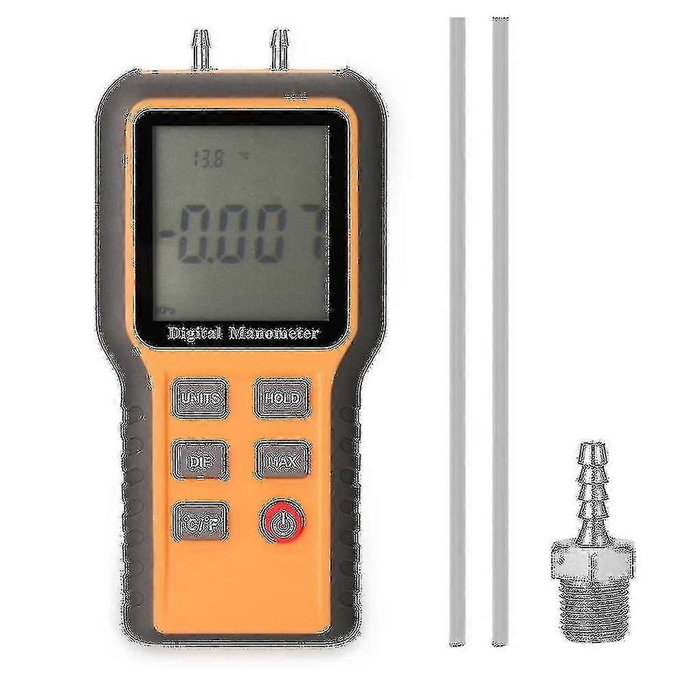 2024 Digital pressure gauge differential pressure gauge tester indoor temperature measurement tool pressu