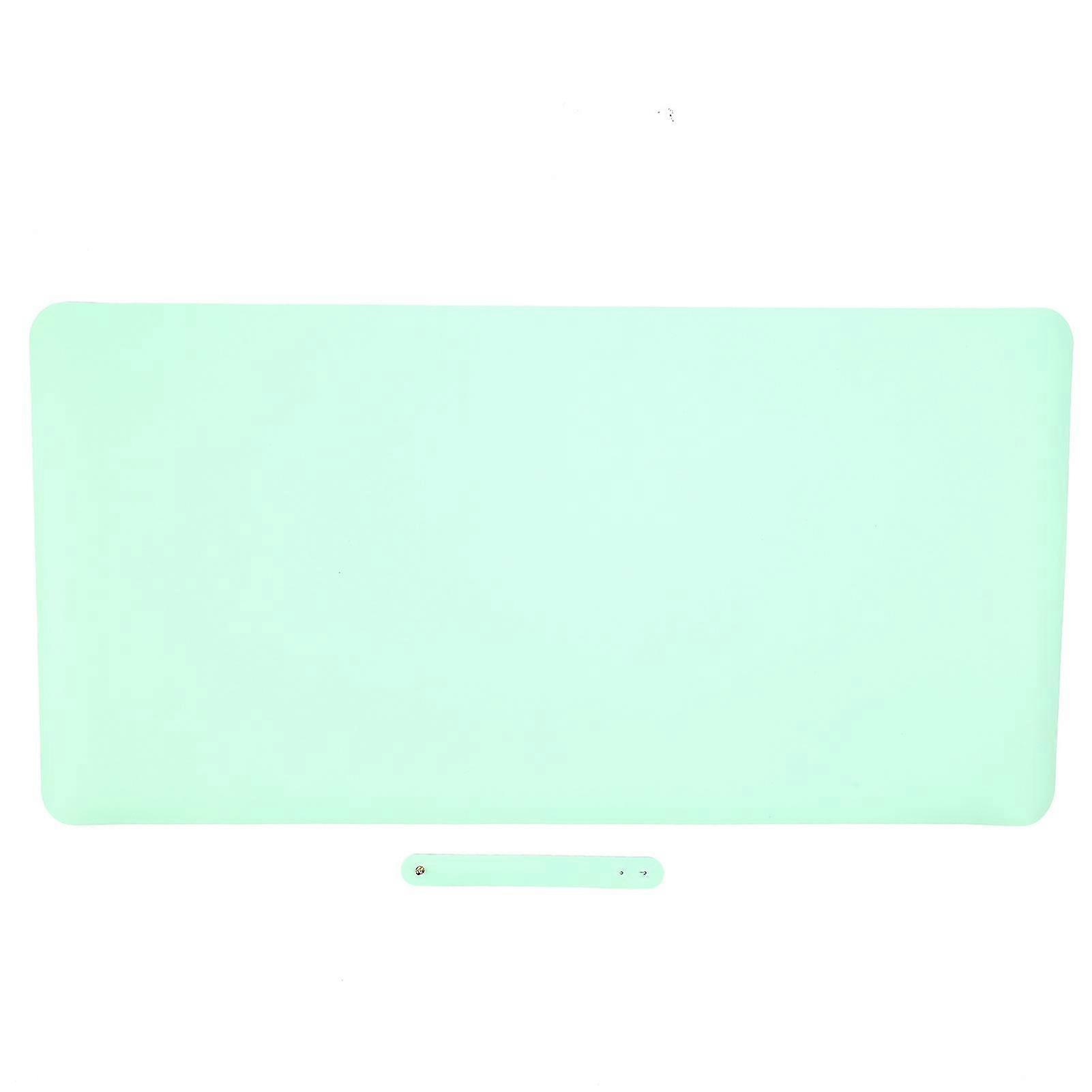 Waterproof Double-Sided Leather Mouse Pad Table Mat - Light Green/Light Blue Desk Writing Mat