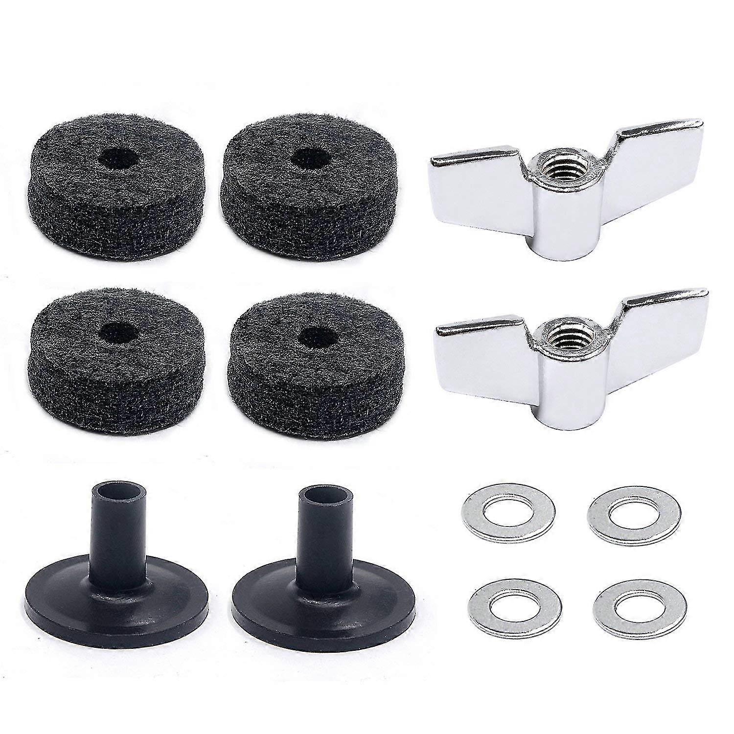 Drum Accessories Kit: Cymbal Felts, Cymbal Sleeves, Wing Nuts