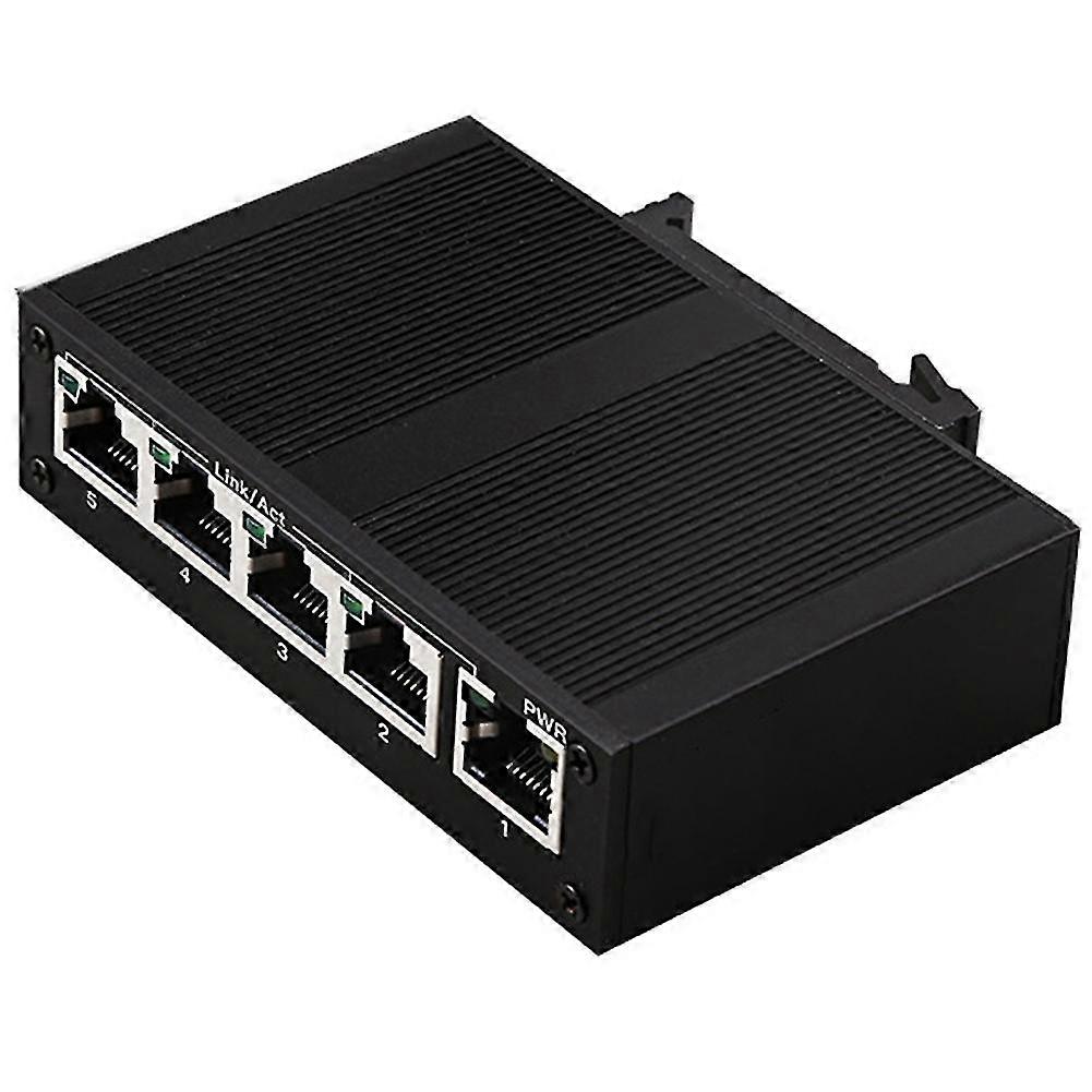 5 Port 100mbps Network Industrial Grade Switch Unmanaged Rail Type Industrial Network Splitter