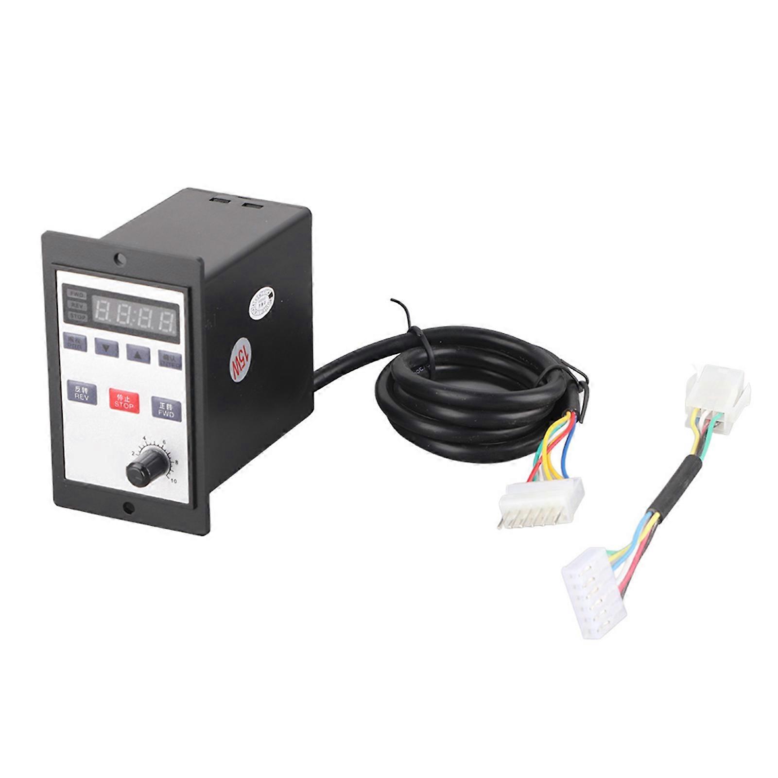 AC 220V 6?200W Digital Speed Controller Motor Speed Control Unit 0?100% (15W Double Row A Port)