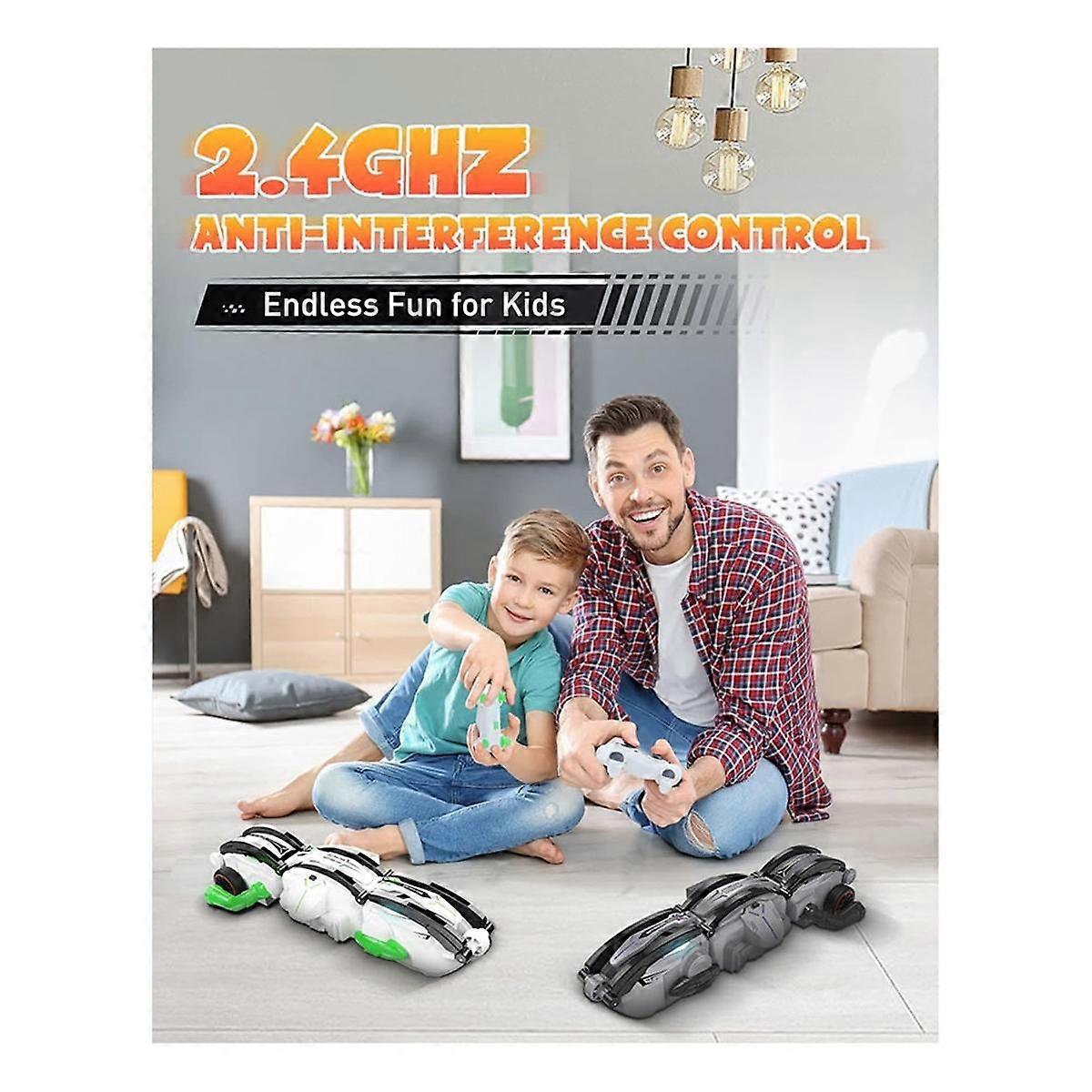 Remote Control Car RC Cars, RC Stunt Snake Car, 360 Roll Rotation Car Toys with LED Lights for Kid