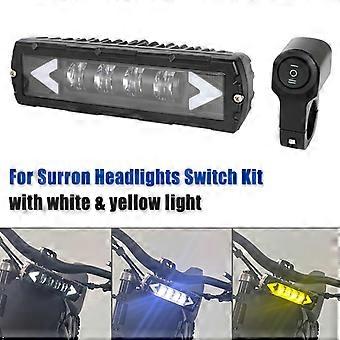 80W LED Headlight Light Bar Switch Kit For Surron Sur-Ron L1E Road